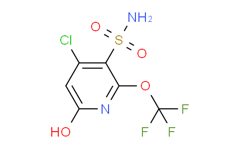 4-Chloro-6-hydroxy-2-(trifluoromethoxy)pyridine-3-sulfonamide