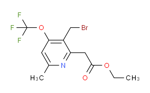 Ethyl 3-(bromomethyl)-6-methyl-4-(trifluoromethoxy)pyridine-2-acetate