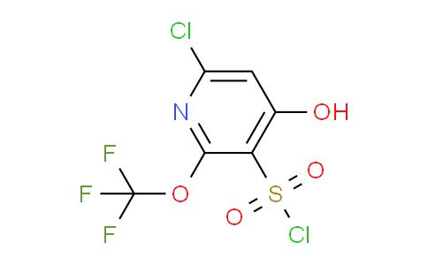 6-Chloro-4-hydroxy-2-(trifluoromethoxy)pyridine-3-sulfonyl chloride