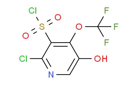 2-Chloro-5-hydroxy-4-(trifluoromethoxy)pyridine-3-sulfonyl chloride