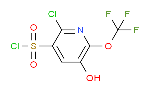 2-Chloro-5-hydroxy-6-(trifluoromethoxy)pyridine-3-sulfonyl chloride