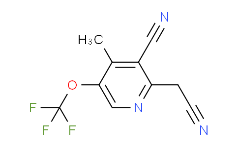 3-Cyano-4-methyl-5-(trifluoromethoxy)pyridine-2-acetonitrile