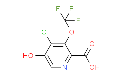 4-Chloro-5-hydroxy-3-(trifluoromethoxy)pyridine-2-carboxylic acid