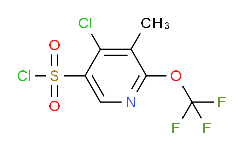 4-Chloro-3-methyl-2-(trifluoromethoxy)pyridine-5-sulfonyl chloride