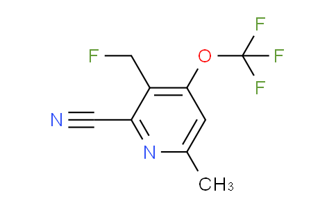 2-Cyano-3-(fluoromethyl)-6-methyl-4-(trifluoromethoxy)pyridine