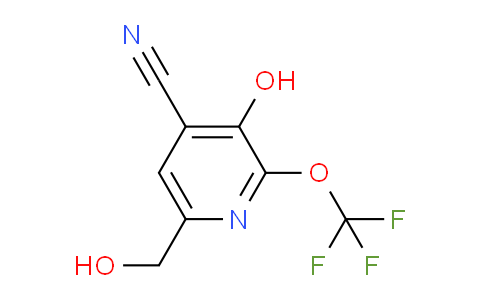 4-Cyano-3-hydroxy-2-(trifluoromethoxy)pyridine-6-methanol