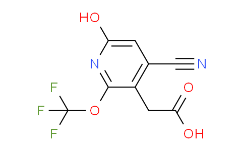 4-Cyano-6-hydroxy-2-(trifluoromethoxy)pyridine-3-acetic acid
