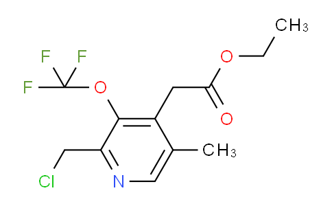 AM17820 | 1361711-33-2 | Ethyl 2-(chloromethyl)-5-methyl-3-(trifluoromethoxy)pyridine-4-acetate
