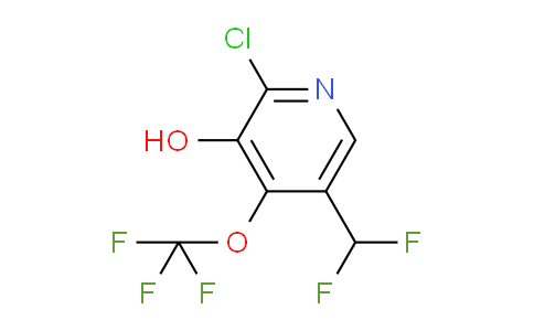 2-Chloro-5-(difluoromethyl)-3-hydroxy-4-(trifluoromethoxy)pyridine