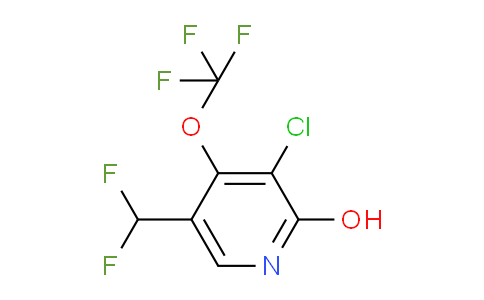 3-Chloro-5-(difluoromethyl)-2-hydroxy-4-(trifluoromethoxy)pyridine