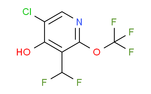 5-Chloro-3-(difluoromethyl)-4-hydroxy-2-(trifluoromethoxy)pyridine