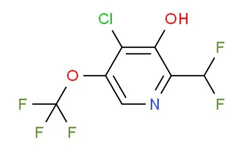 AM178260 | 1804369-96-7 | 4-Chloro-2-(difluoromethyl)-3-hydroxy-5-(trifluoromethoxy)pyridine