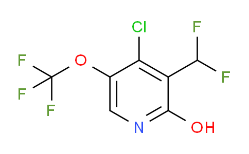 4-Chloro-3-(difluoromethyl)-2-hydroxy-5-(trifluoromethoxy)pyridine