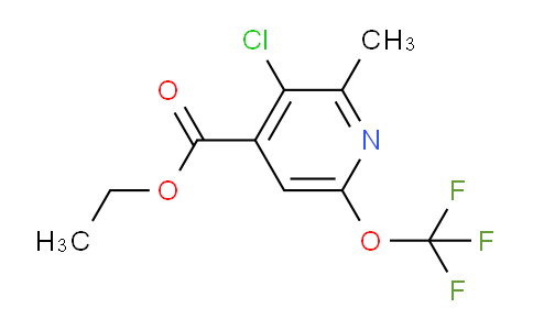 Ethyl 3-chloro-2-methyl-6-(trifluoromethoxy)pyridine-4-carboxylate
