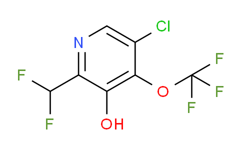 5-Chloro-2-(difluoromethyl)-3-hydroxy-4-(trifluoromethoxy)pyridine