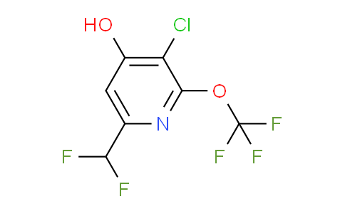 3-Chloro-6-(difluoromethyl)-4-hydroxy-2-(trifluoromethoxy)pyridine