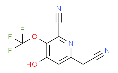 2-Cyano-4-hydroxy-3-(trifluoromethoxy)pyridine-6-acetonitrile