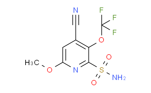 4-Cyano-6-methoxy-3-(trifluoromethoxy)pyridine-2-sulfonamide
