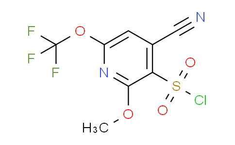 4-Cyano-2-methoxy-6-(trifluoromethoxy)pyridine-3-sulfonyl chloride