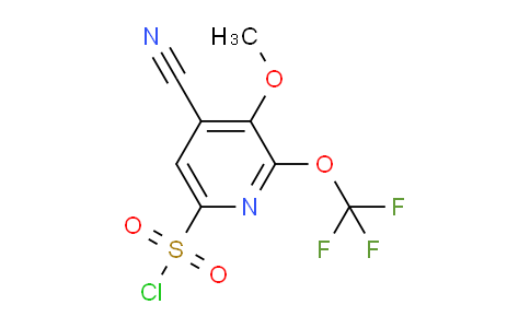 4-Cyano-3-methoxy-2-(trifluoromethoxy)pyridine-6-sulfonyl chloride