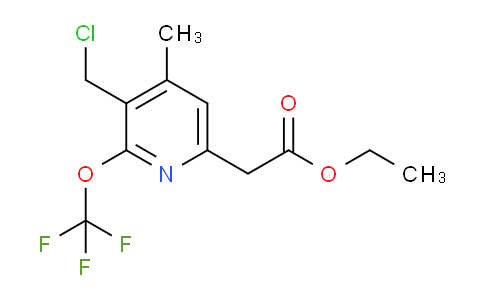 AM17839 | 1361787-24-7 | Ethyl 3-(chloromethyl)-4-methyl-2-(trifluoromethoxy)pyridine-6-acetate