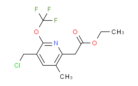 Ethyl 3-(chloromethyl)-5-methyl-2-(trifluoromethoxy)pyridine-6-acetate