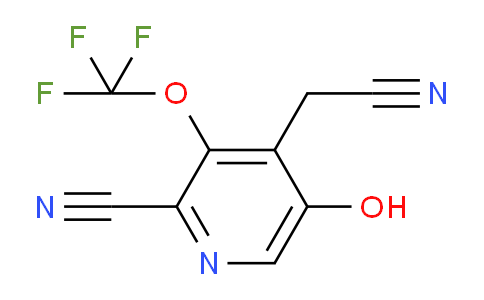 2-Cyano-5-hydroxy-3-(trifluoromethoxy)pyridine-4-acetonitrile