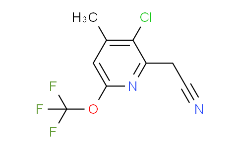 3-Chloro-4-methyl-6-(trifluoromethoxy)pyridine-2-acetonitrile
