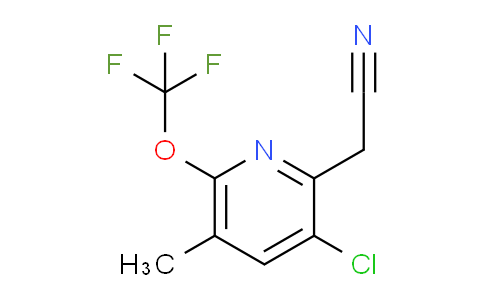 3-Chloro-5-methyl-6-(trifluoromethoxy)pyridine-2-acetonitrile