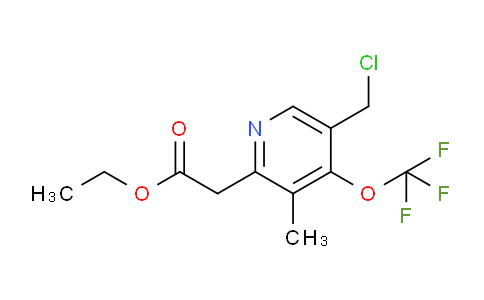 Ethyl 5-(chloromethyl)-3-methyl-4-(trifluoromethoxy)pyridine-2-acetate