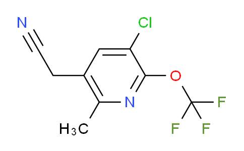 3-Chloro-6-methyl-2-(trifluoromethoxy)pyridine-5-acetonitrile