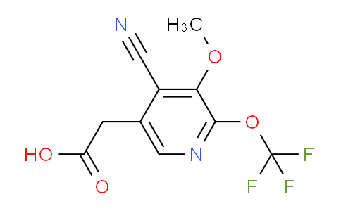 4-Cyano-3-methoxy-2-(trifluoromethoxy)pyridine-5-acetic acid