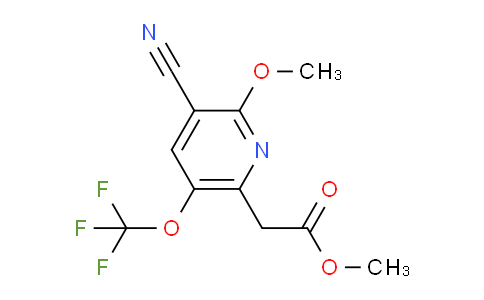 Methyl 3-cyano-2-methoxy-5-(trifluoromethoxy)pyridine-6-acetate