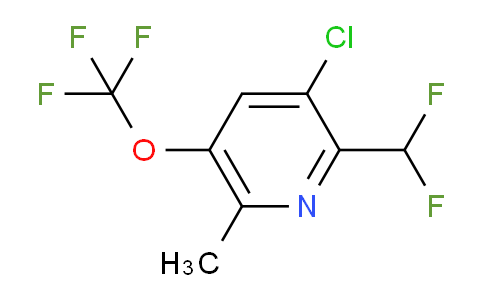 3-Chloro-2-(difluoromethyl)-6-methyl-5-(trifluoromethoxy)pyridine