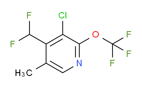 3-Chloro-4-(difluoromethyl)-5-methyl-2-(trifluoromethoxy)pyridine