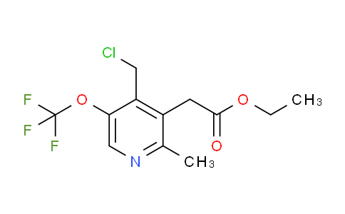 Ethyl 4-(chloromethyl)-2-methyl-5-(trifluoromethoxy)pyridine-3-acetate
