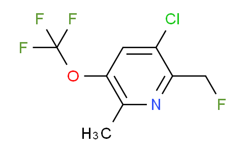 3-Chloro-2-(fluoromethyl)-6-methyl-5-(trifluoromethoxy)pyridine