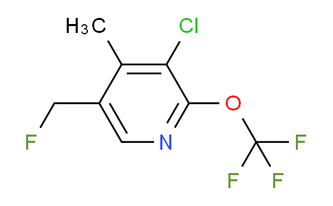 3-Chloro-5-(fluoromethyl)-4-methyl-2-(trifluoromethoxy)pyridine