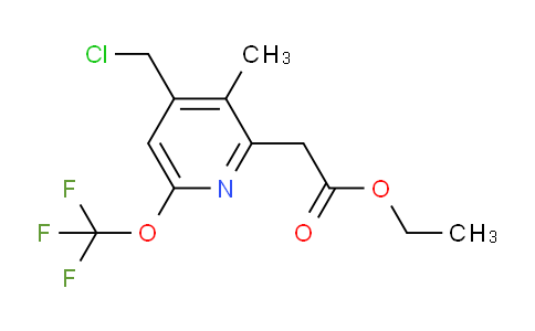 AM17860 | 1361893-59-5 | Ethyl 4-(chloromethyl)-3-methyl-6-(trifluoromethoxy)pyridine-2-acetate