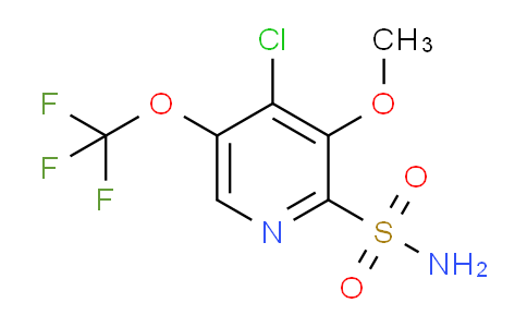 4-Chloro-3-methoxy-5-(trifluoromethoxy)pyridine-2-sulfonamide