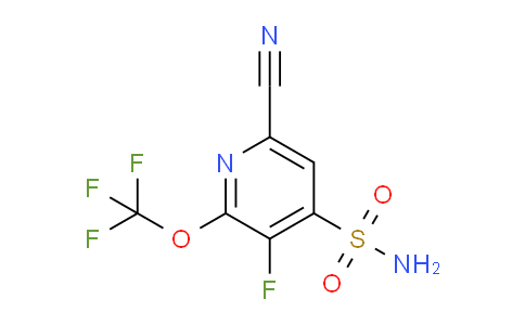 6-Cyano-3-fluoro-2-(trifluoromethoxy)pyridine-4-sulfonamide