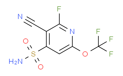 3-Cyano-2-fluoro-6-(trifluoromethoxy)pyridine-4-sulfonamide