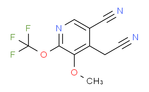 5-Cyano-3-methoxy-2-(trifluoromethoxy)pyridine-4-acetonitrile