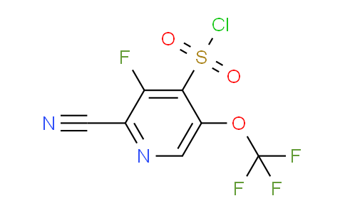 2-Cyano-3-fluoro-5-(trifluoromethoxy)pyridine-4-sulfonyl chloride