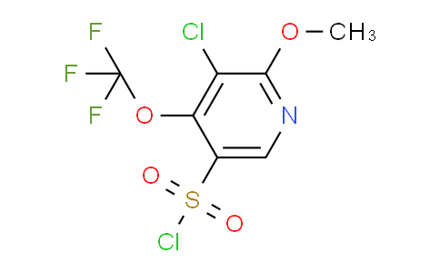 3-Chloro-2-methoxy-4-(trifluoromethoxy)pyridine-5-sulfonyl chloride