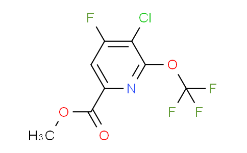 Methyl 3-chloro-4-fluoro-2-(trifluoromethoxy)pyridine-6-carboxylate