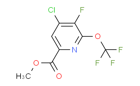 Methyl 4-chloro-3-fluoro-2-(trifluoromethoxy)pyridine-6-carboxylate