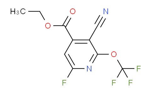 Ethyl 3-cyano-6-fluoro-2-(trifluoromethoxy)pyridine-4-carboxylate