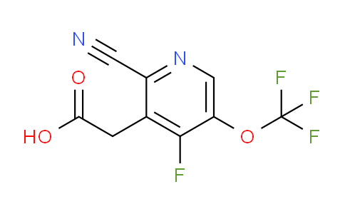 2-Cyano-4-fluoro-5-(trifluoromethoxy)pyridine-3-acetic acid