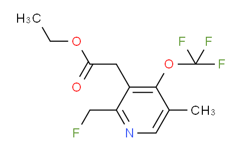 Ethyl 2-(fluoromethyl)-5-methyl-4-(trifluoromethoxy)pyridine-3-acetate